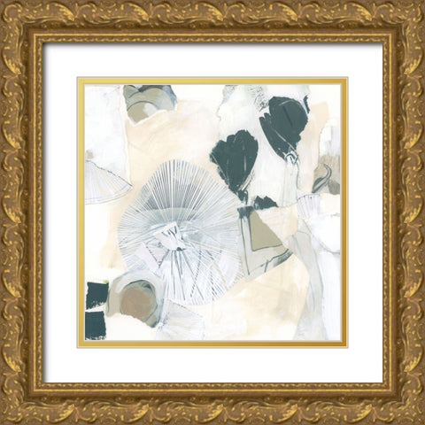 Neutral Impetus I Gold Ornate Wood Framed Art Print with Double Matting by Vess, June Erica