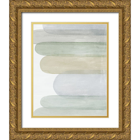 Abstract Storm Clouds II Gold Ornate Wood Framed Art Print with Double Matting by Popp, Grace