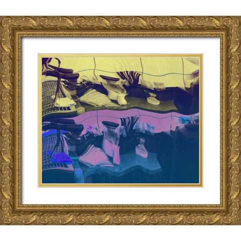 Warm Desserts II Gold Ornate Wood Framed Art Print with Double Matting by Wang, Melissa