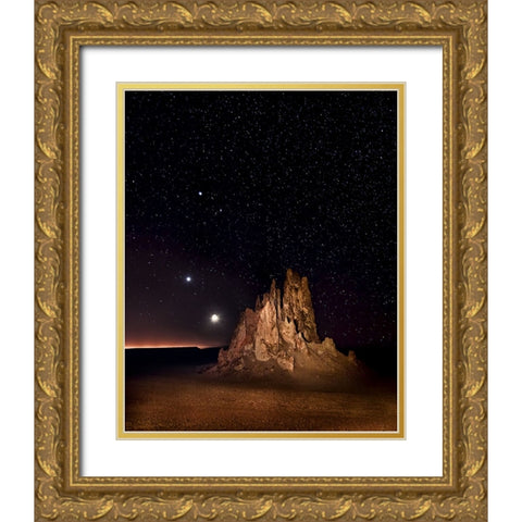 Monument to the Sky I Gold Ornate Wood Framed Art Print with Double Matting by Drost, David