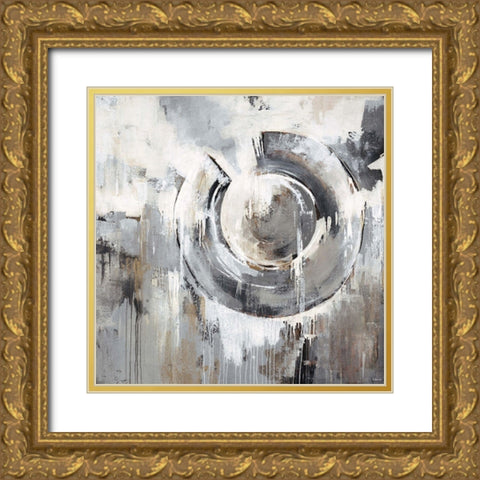 Blur the Lines Gold Ornate Wood Framed Art Print with Double Matting by Edmunds, Sydney