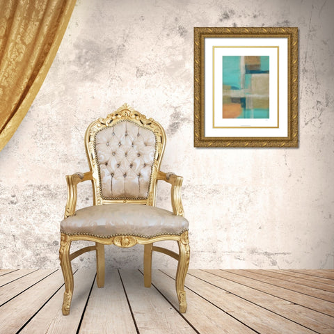 Smoke and Mirrors I Gold Ornate Wood Framed Art Print with Double Matting by Vess, June Erica