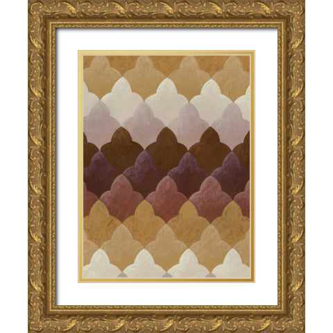 Plum Orchard I Gold Ornate Wood Framed Art Print with Double Matting by Zarris, Chariklia