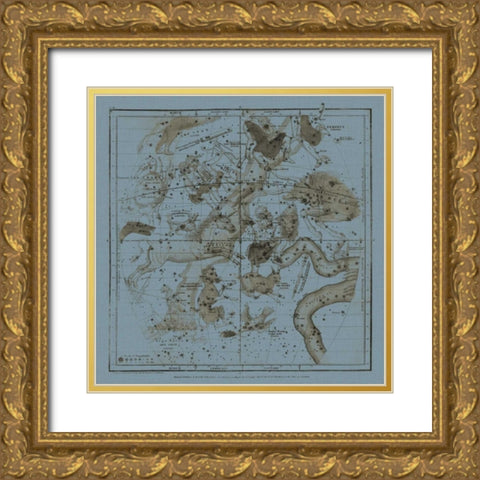 Zodiac II Gold Ornate Wood Framed Art Print with Double Matting by Evans, W.G.