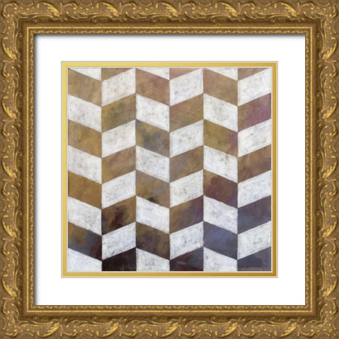 Royal Pattern IV Gold Ornate Wood Framed Art Print with Double Matting by Meagher, Megan