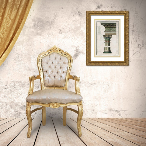 The Corinthian Order Gold Ornate Wood Framed Art Print with Double Matting by Richardson