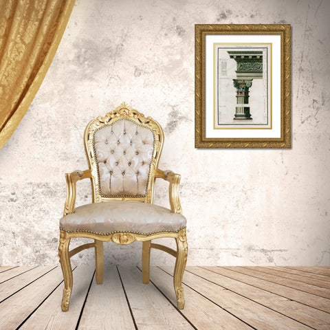 The Composite Order Gold Ornate Wood Framed Art Print with Double Matting by Richardson