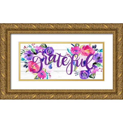 Bright Easter Bouquet Collection D Gold Ornate Wood Framed Art Print with Double Matting by Parker, Jennifer Paxton