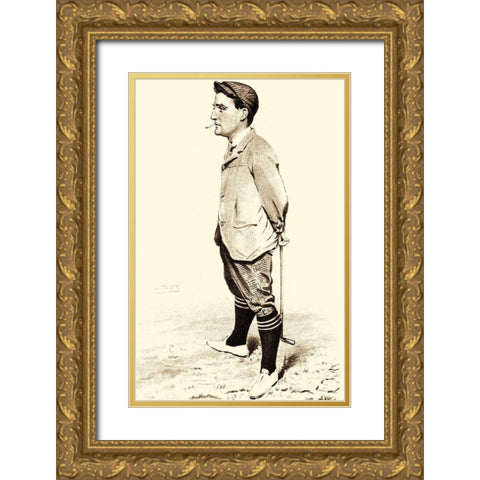 Vanity Fair Golfers II Gold Ornate Wood Framed Art Print with Double Matting by Spy