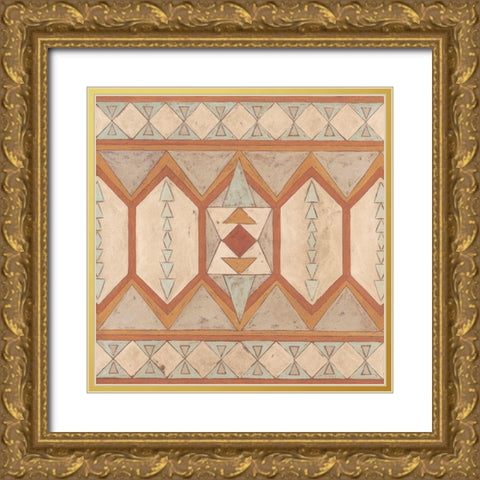 Southwest Inspiration I Gold Ornate Wood Framed Art Print with Double Matting by Meagher, Megan