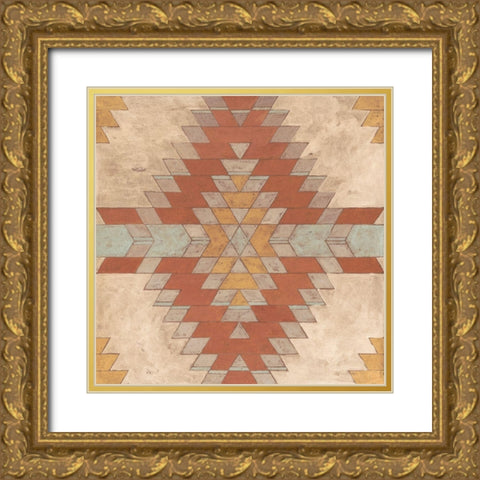 Southwest Inspiration IV Gold Ornate Wood Framed Art Print with Double Matting by Meagher, Megan