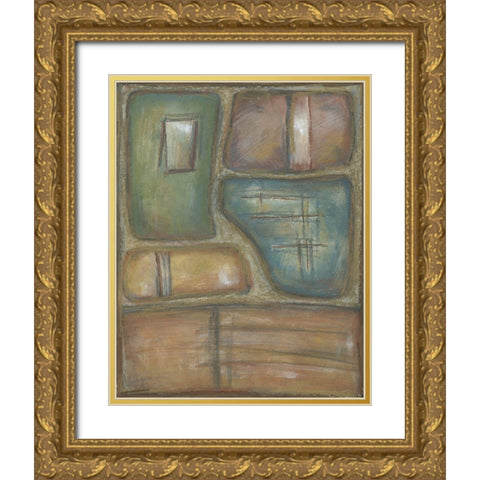 Relic II Gold Ornate Wood Framed Art Print with Double Matting by Zarris, Chariklia