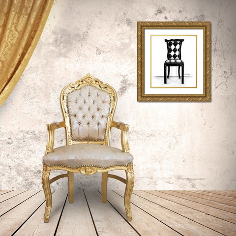 Designer Chair VII Gold Ornate Wood Framed Art Print with Double Matting by Meagher, Megan
