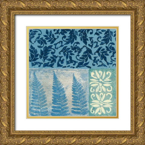 Natures Montage I Gold Ornate Wood Framed Art Print with Double Matting by Slocum, Nancy