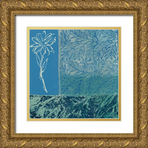 Natures Montage II Gold Ornate Wood Framed Art Print with Double Matting by Slocum, Nancy