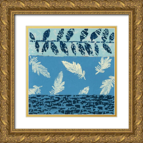 Natures Montage VII Gold Ornate Wood Framed Art Print with Double Matting by Slocum, Nancy