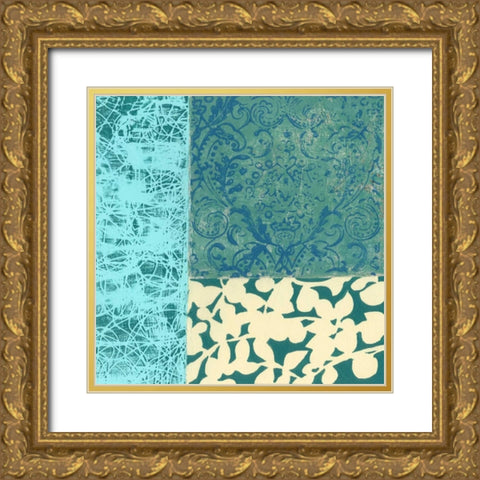 Natures Montage VIII Gold Ornate Wood Framed Art Print with Double Matting by Slocum, Nancy