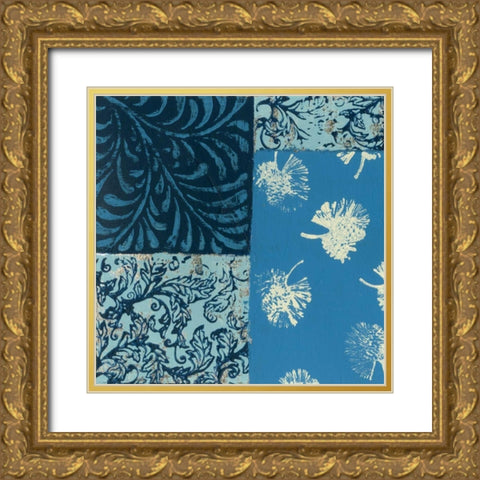 Natures Montage IX Gold Ornate Wood Framed Art Print with Double Matting by Slocum, Nancy