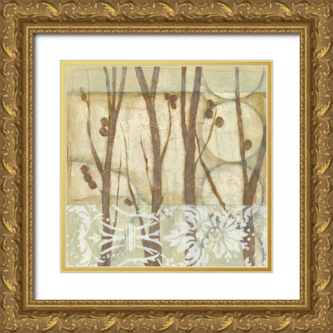 Small Willow and Lace III Gold Ornate Wood Framed Art Print with Double Matting by Goldberger, Jennifer