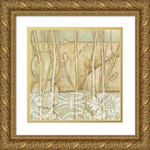 Small Willow and Lace IV Gold Ornate Wood Framed Art Print with Double Matting by Goldberger, Jennifer