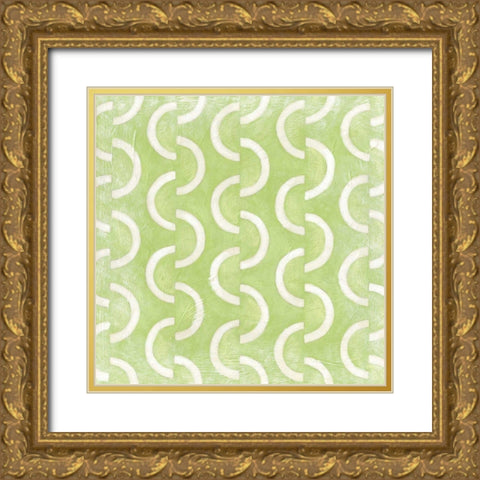 Small Modern Symmetry II Gold Ornate Wood Framed Art Print with Double Matting by Zarris, Chariklia
