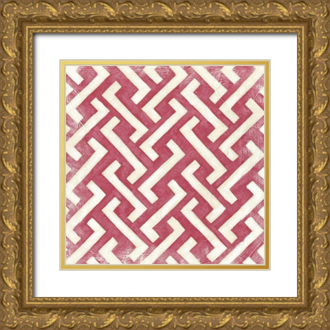 Small Modern Symmetry VI Gold Ornate Wood Framed Art Print with Double Matting by Zarris, Chariklia