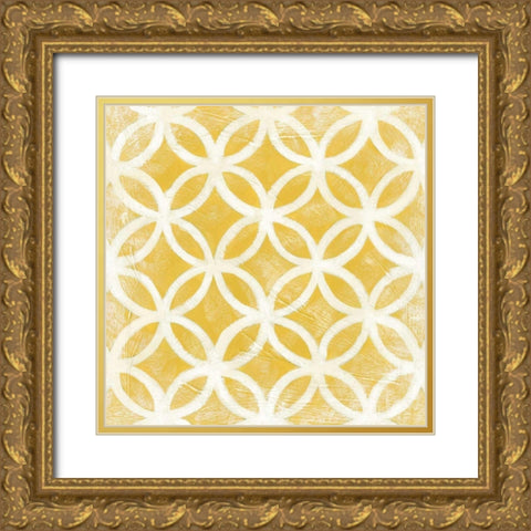 Small Modern Symmetry VII Gold Ornate Wood Framed Art Print with Double Matting by Zarris, Chariklia