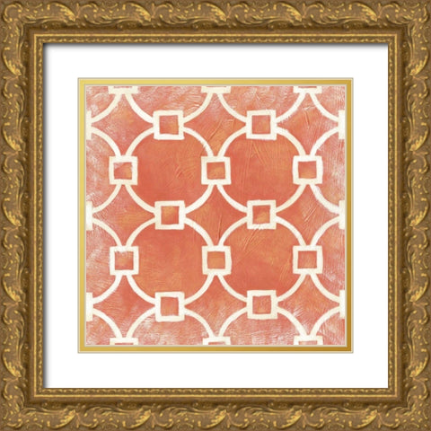 Small Modern Symmetry VIII Gold Ornate Wood Framed Art Print with Double Matting by Zarris, Chariklia