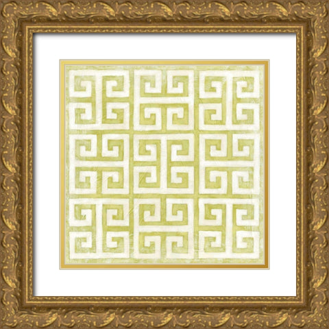 Small Modern Symmetry IX Gold Ornate Wood Framed Art Print with Double Matting by Zarris, Chariklia