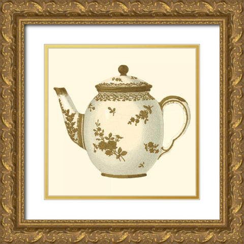 Sevres Porcelain VI Gold Ornate Wood Framed Art Print with Double Matting by Garnier