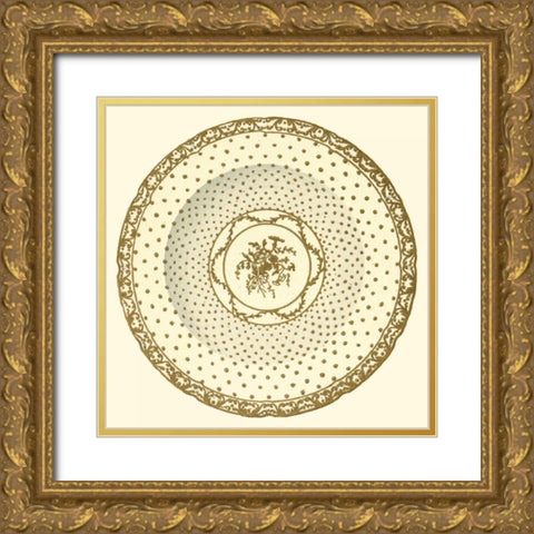 Sevres Porcelain VIII Gold Ornate Wood Framed Art Print with Double Matting by Garnier