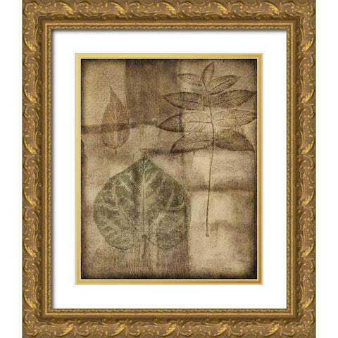 Custom Impressed on Patina I Gold Ornate Wood Framed Art Print with Double Matting by Slocum, Nancy