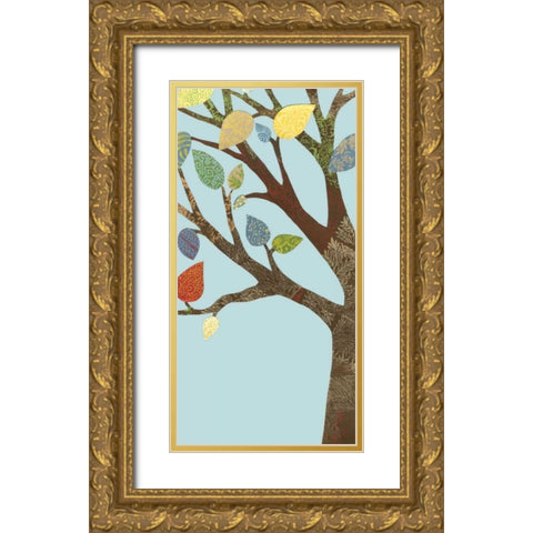 Arbor Patterns II Gold Ornate Wood Framed Art Print with Double Matting by Meagher, Megan