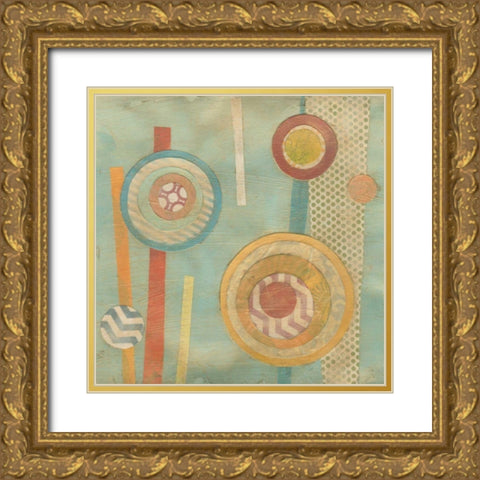 Bits and Pieces I Gold Ornate Wood Framed Art Print with Double Matting by Vess, June Erica