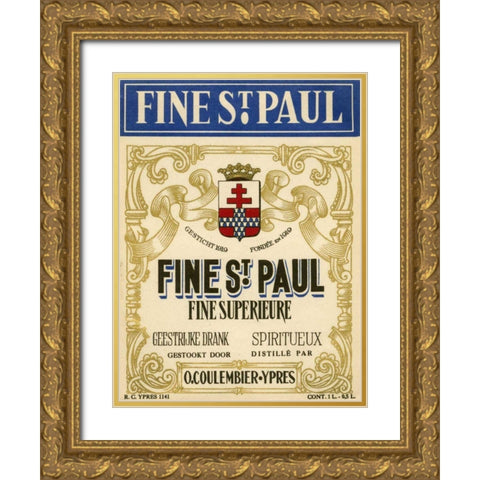 Fine St. Paul Gold Ornate Wood Framed Art Print with Double Matting by Unknown