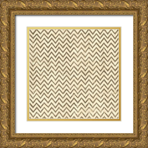 Ethnic Motif I Gold Ornate Wood Framed Art Print with Double Matting by Vision Studio