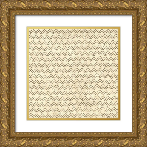 Ethnic Motif VII Gold Ornate Wood Framed Art Print with Double Matting by Vision Studio