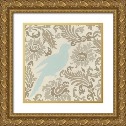 Island Tapestry I Gold Ornate Wood Framed Art Print with Double Matting by Vess, June Erica