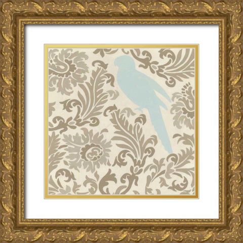 Island Tapestry II Gold Ornate Wood Framed Art Print with Double Matting by Vess, June Erica