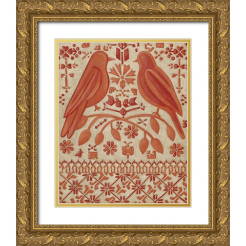 True Love I Gold Ornate Wood Framed Art Print with Double Matting by Zarris, Chariklia