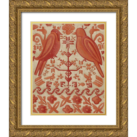 True Love II Gold Ornate Wood Framed Art Print with Double Matting by Zarris, Chariklia