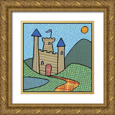 Calico Kingdom I Gold Ornate Wood Framed Art Print with Double Matting by Swinford, Charles