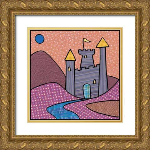 Calico Kingdom II Gold Ornate Wood Framed Art Print with Double Matting by Swinford, Charles