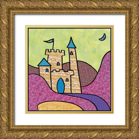 Calico Kingdom III Gold Ornate Wood Framed Art Print with Double Matting by Swinford, Charles