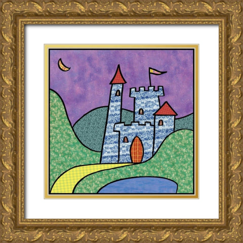Calico Kingdom IV Gold Ornate Wood Framed Art Print with Double Matting by Swinford, Charles