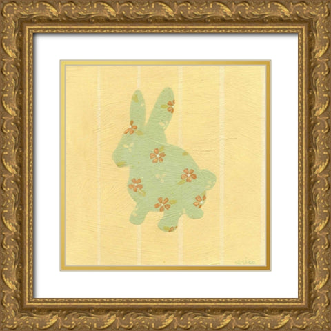 Cottage Cuties II Gold Ornate Wood Framed Art Print with Double Matting by Vess, June Erica