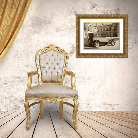 Vintage Cars I Gold Ornate Wood Framed Art Print with Double Matting by Vision Studio