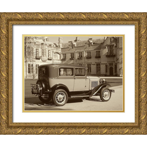 Vintage Cars I Gold Ornate Wood Framed Art Print with Double Matting by Vision Studio