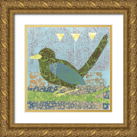 Flight Patterns II Gold Ornate Wood Framed Art Print with Double Matting by Meagher, Megan