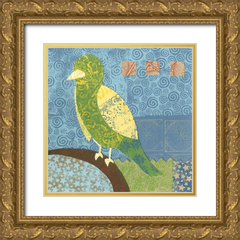 Flight Patterns IV Gold Ornate Wood Framed Art Print with Double Matting by Meagher, Megan